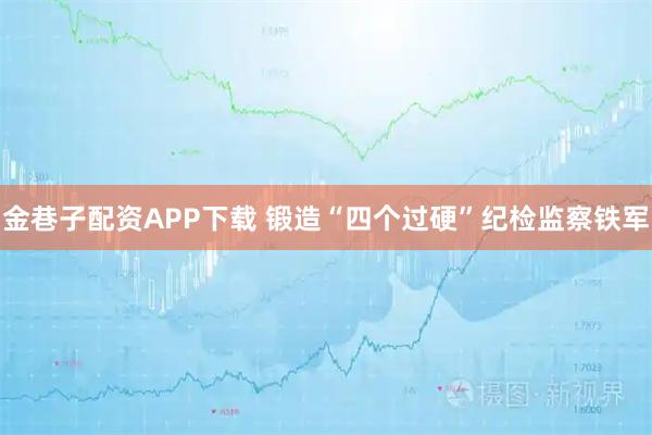 金巷子配资APP下载 锻造“四个过硬”纪检监察铁军