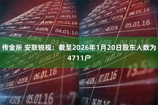 传金所 安联锐视：截至2026年1月20日股东人数为4711户